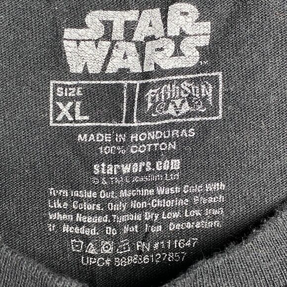 Star Wars Shirt Mens XL Darth Vader Deathstar Empire Lightsaber Fifth Sun - Picture 4 of 7